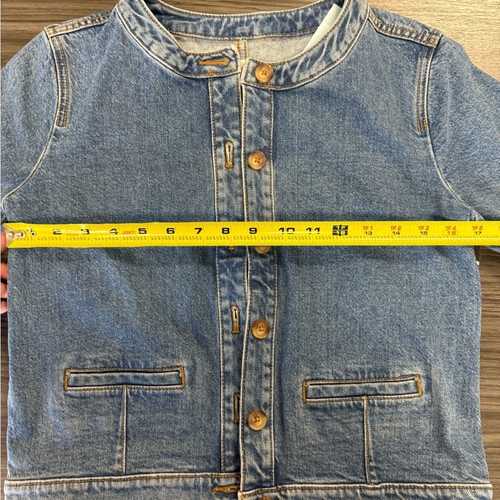 NWT The Loft Petite Blu Jean Denim Jacket Women’s Size XSP Button Front - Picture 8 of 8